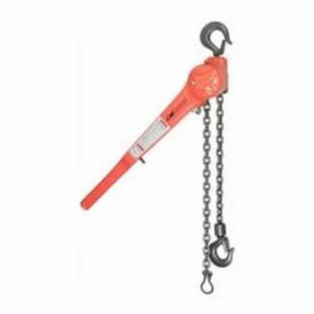 CM Lever Chain Hoist, Series 640, 075 Ton, 10 Ft Lifting Height, 1034 In Minimum Between Hooks 4060